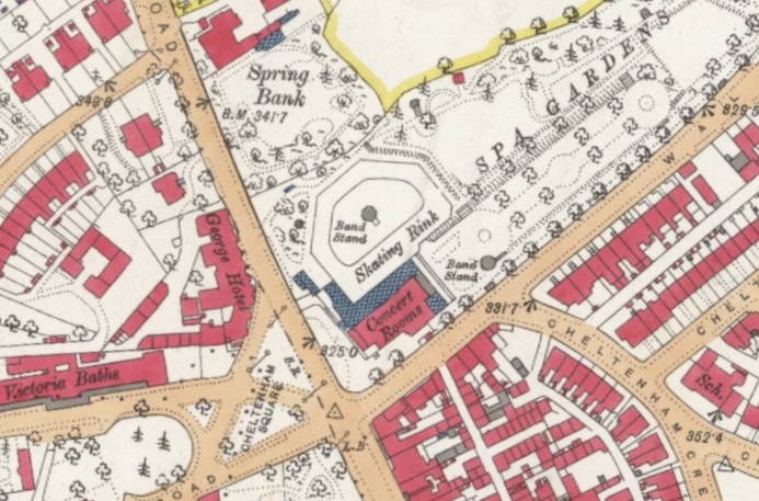 Harrogate - Prince Arthur skating rink : Map credit National Library of Scotland